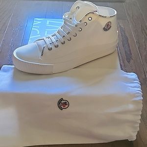 Mens Moncler Lissex White High Top